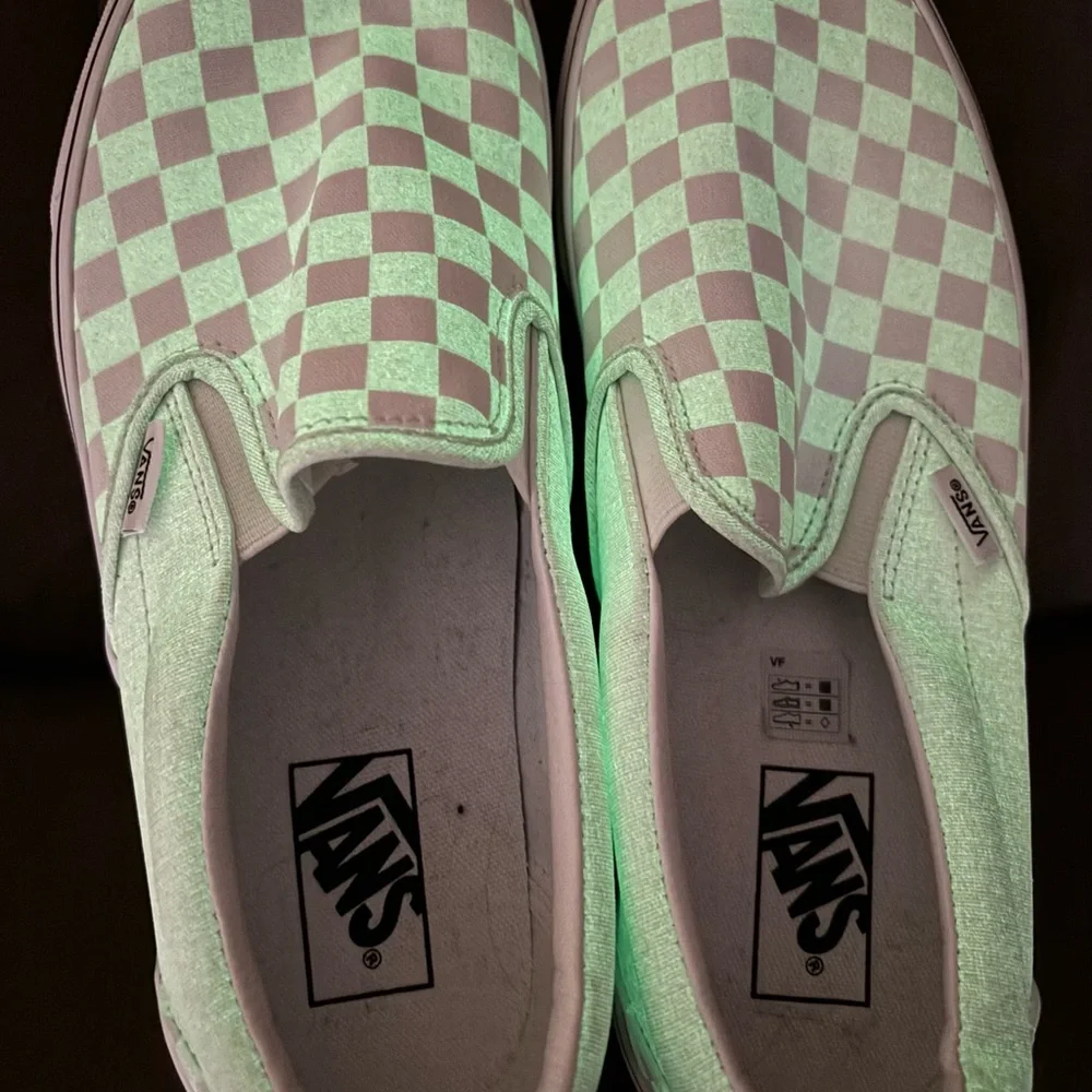 Men’s “VANS” glow in the dark, slip on boat shoes